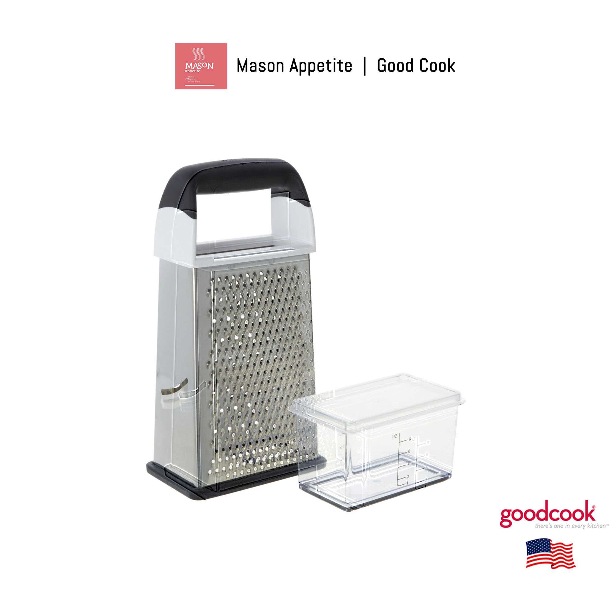 20307 GoodCook GRATER BOX กล่องขูดชีสสแตนเลสเลสกู๊ดคุก