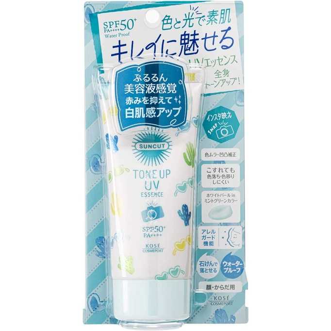 Kose Tone Up Uv Essence SPF50+ PA++++ 80g. (สีเขียว)