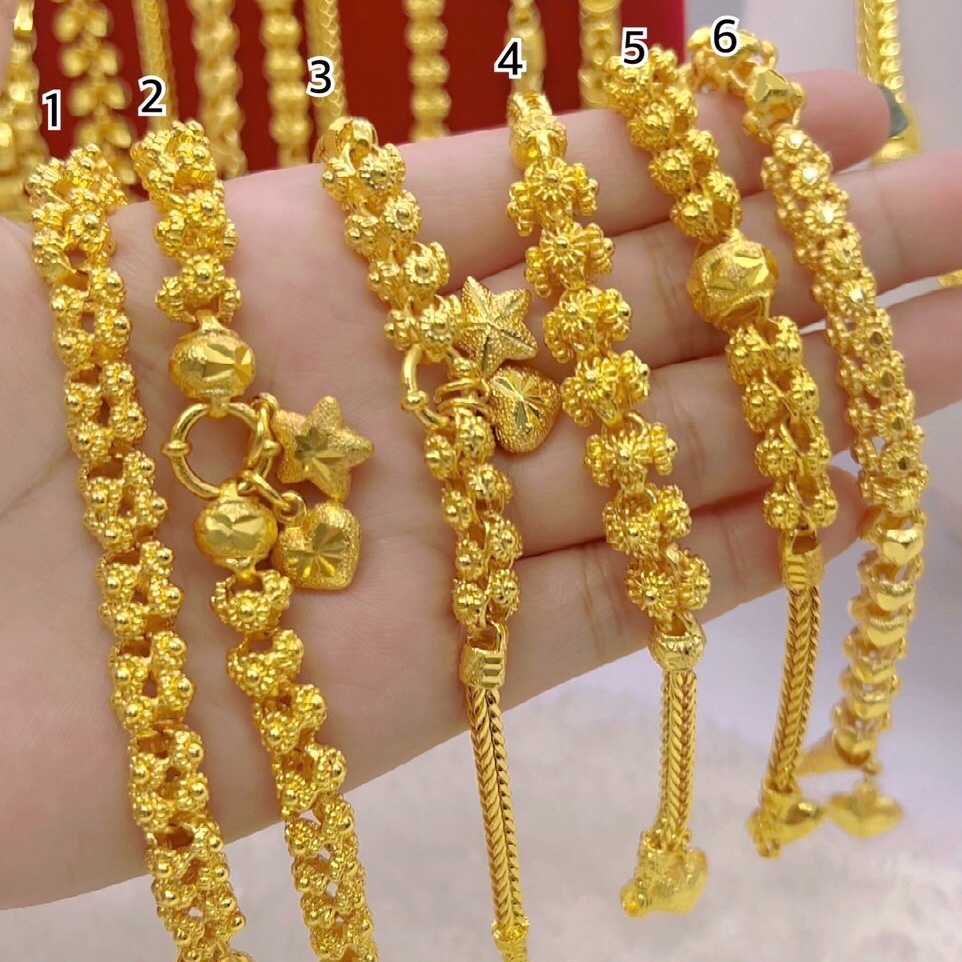 สร้อยข้อมือดอกพิกุล2บาท 3บาท ทองปลอมเหมือนแท้ ใส่แทนทองจริงได้เลย ทองไมครอน ทองโคลนนิ่งเหมือนแท้