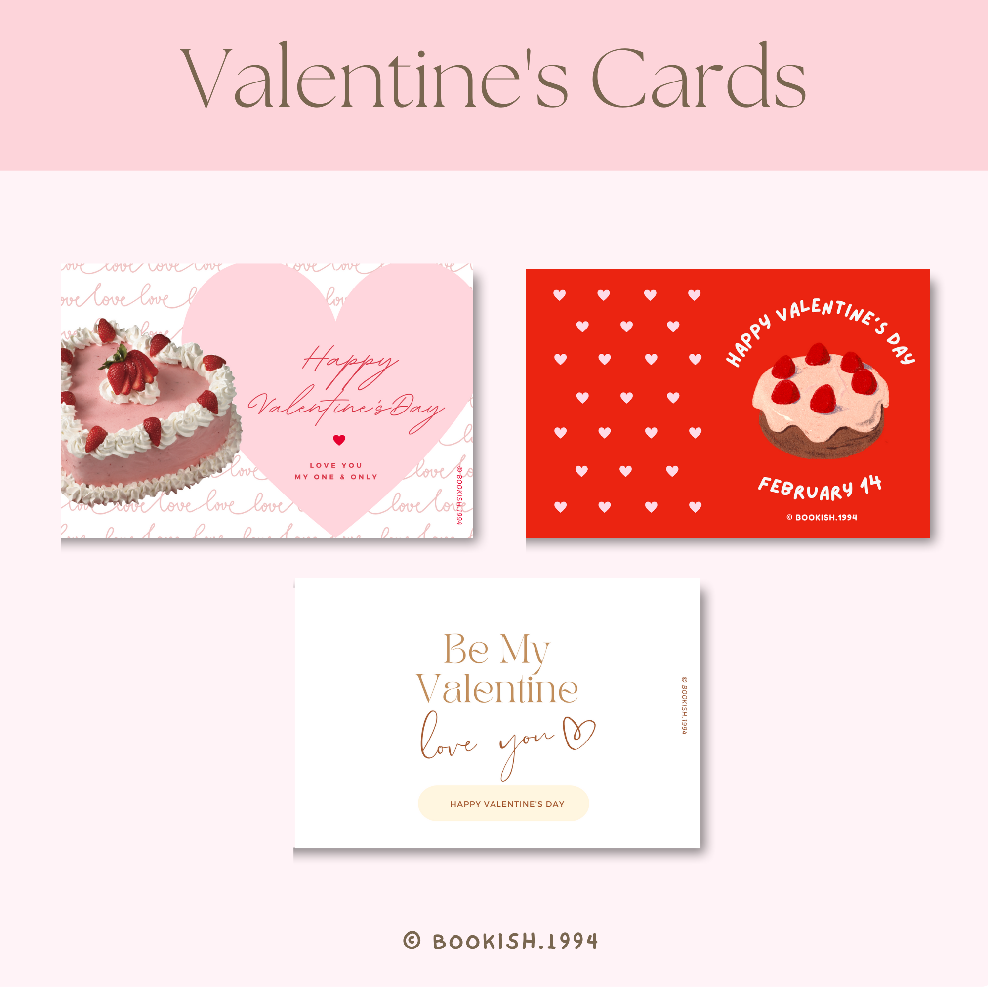 การ์ดวาเลนไทน์ l Valentine's Day Cards ( ราคาต่อใบ )