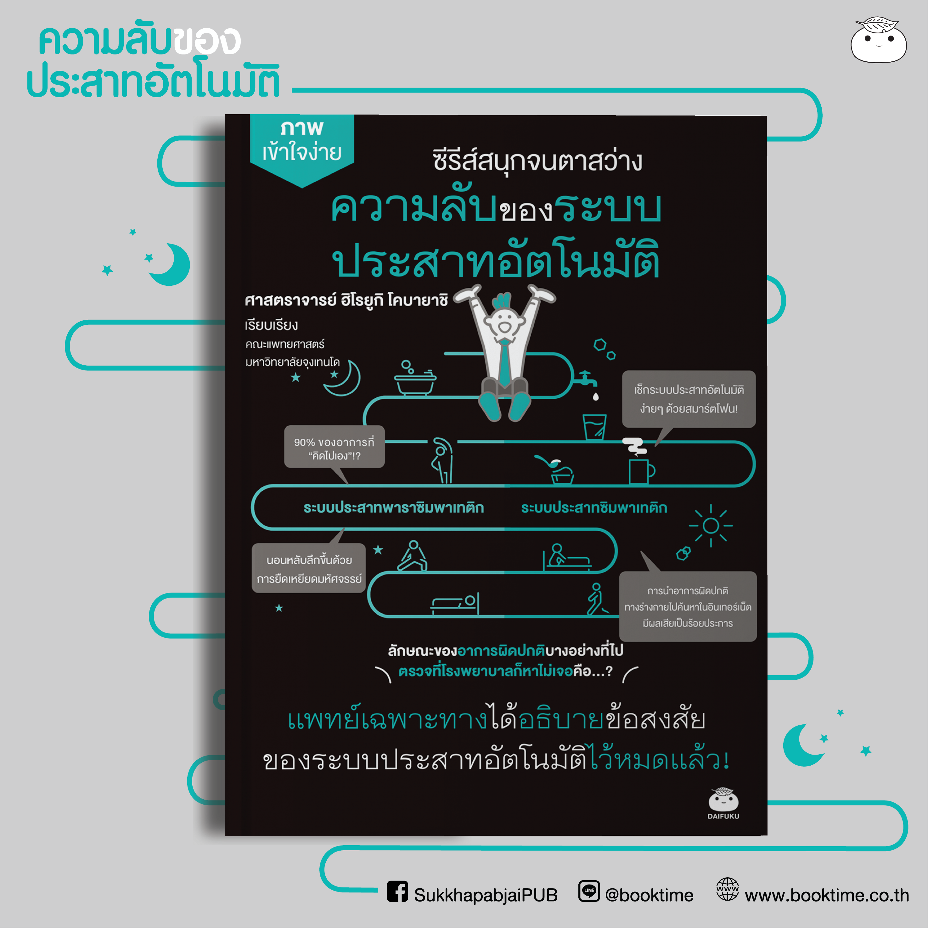 หนังสือ ความลับของระบบประสาทอัตโนมัติ ผู้เขียน: ศาสตราจารย์ ฮิโรยูกิ โคบายาชิ สำนักพิมพ์ ไดฟุกุ