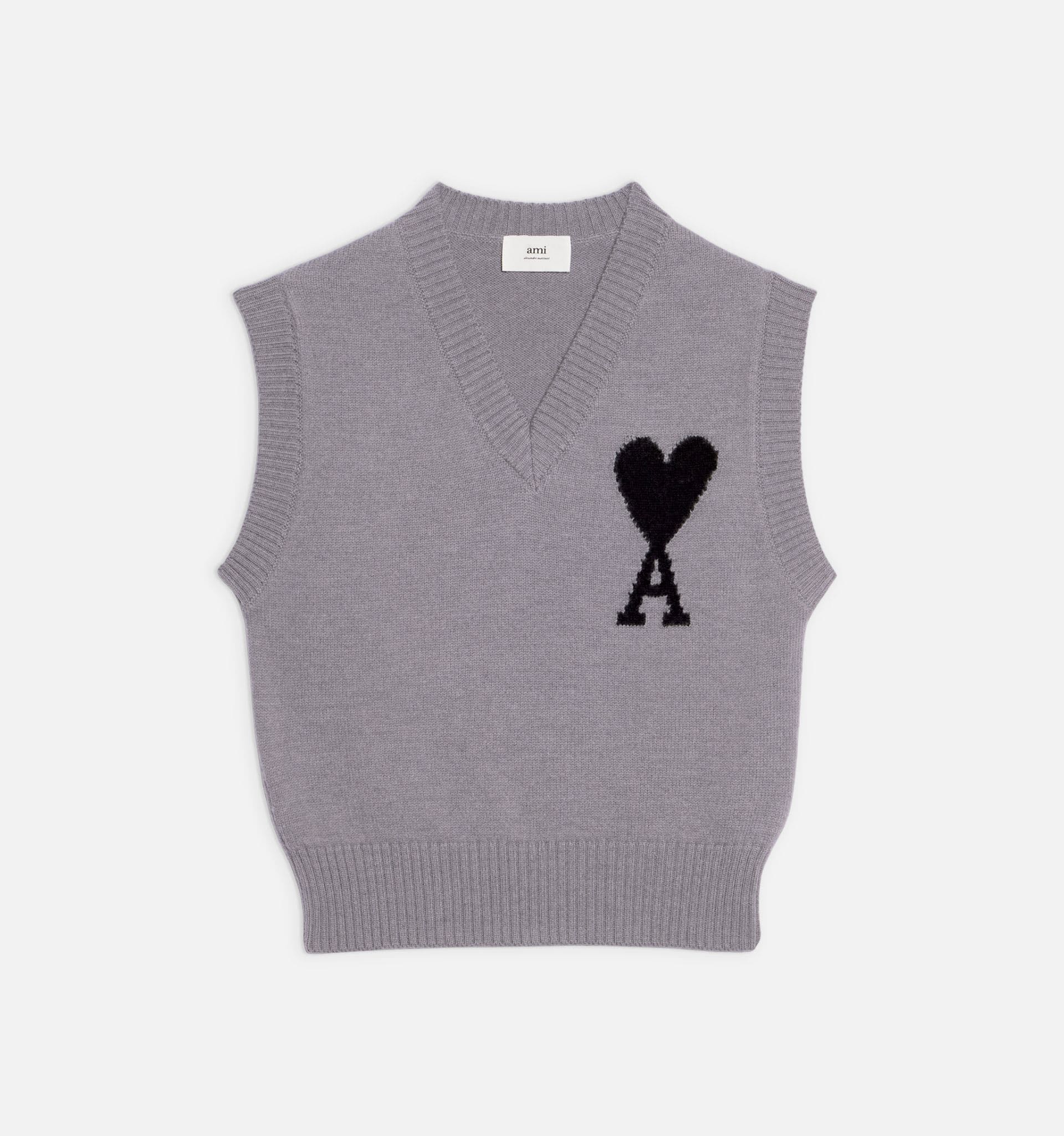 SALE🔥 Ami Paris Ami De Coeur Sleeveless Sweater