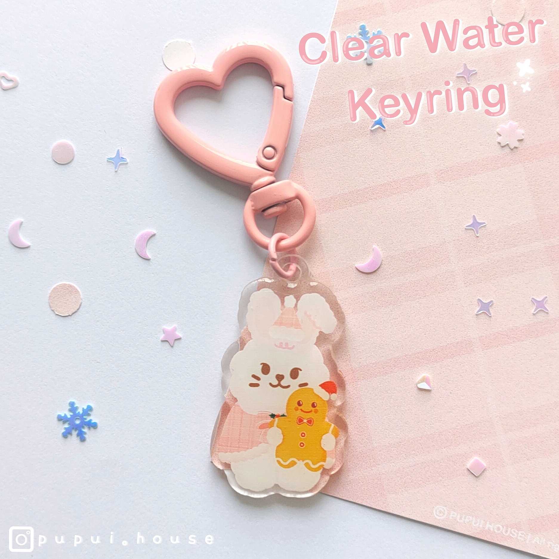 ☁ 𝑷𝒖𝒑𝒖𝒊𝒉𝒐𝒖𝒔𝒆 𝑪𝒍𝒆𝒂𝒓 𝑾𝒂𝒕𝒆𝒓 𝑲𝒆𝒚𝒓𝒊𝒏𝒈 | พวงกุญแจอะคริลิค เคลือบน้ำ นูนใส 💦✨