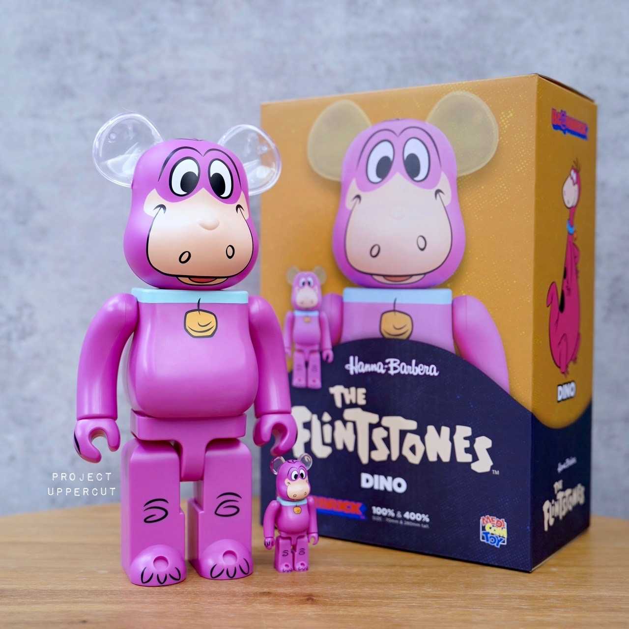 BE@RBRICK 400%+100% THE FLINTSTONES : Dino [New]