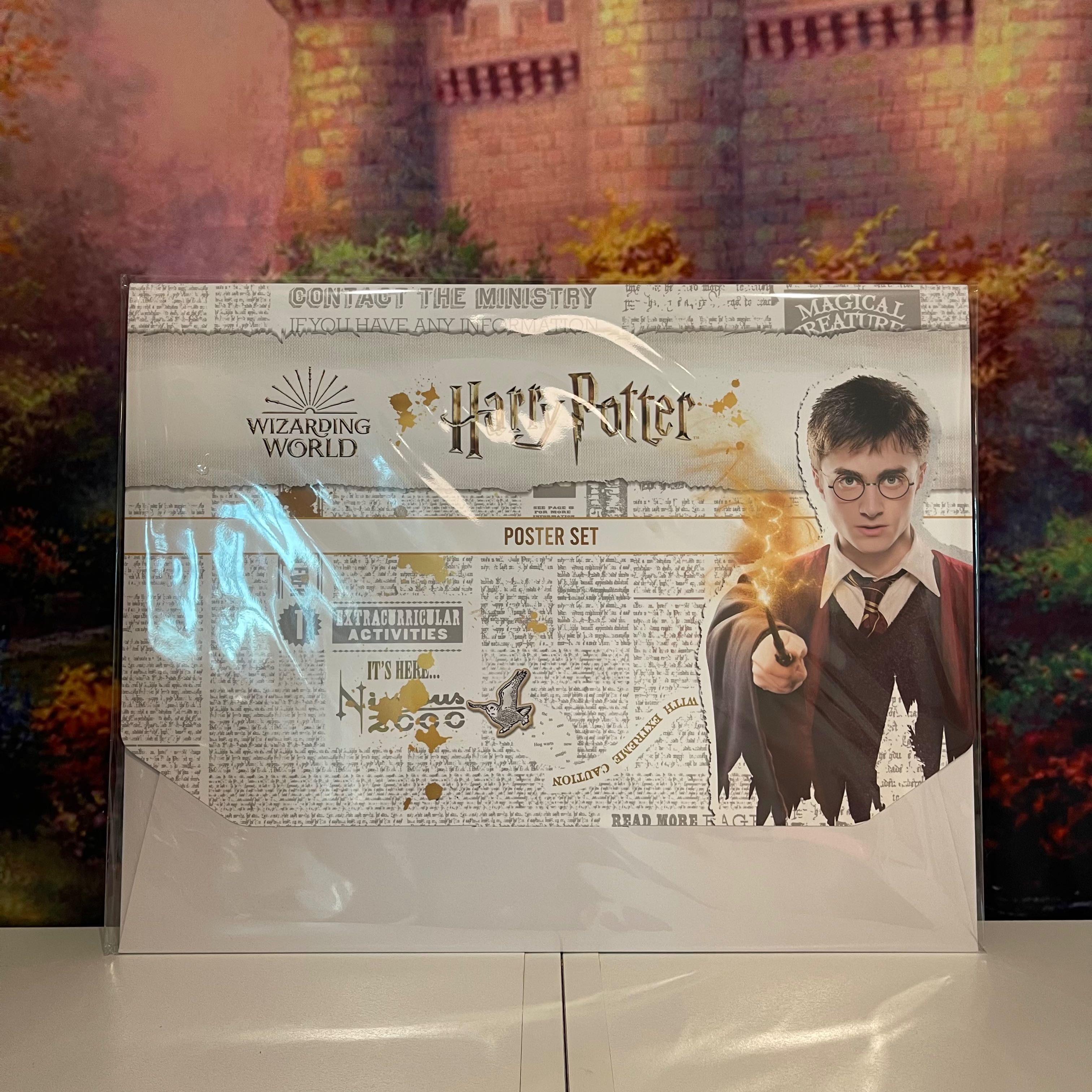 เซ็ตโปสเตอร์ Harry Potter - Wanted and Newspaper