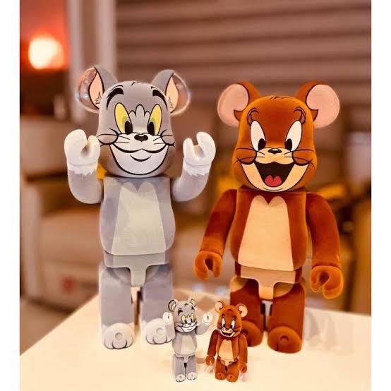 Bearbrick Tom and Jerry Flocky 400%