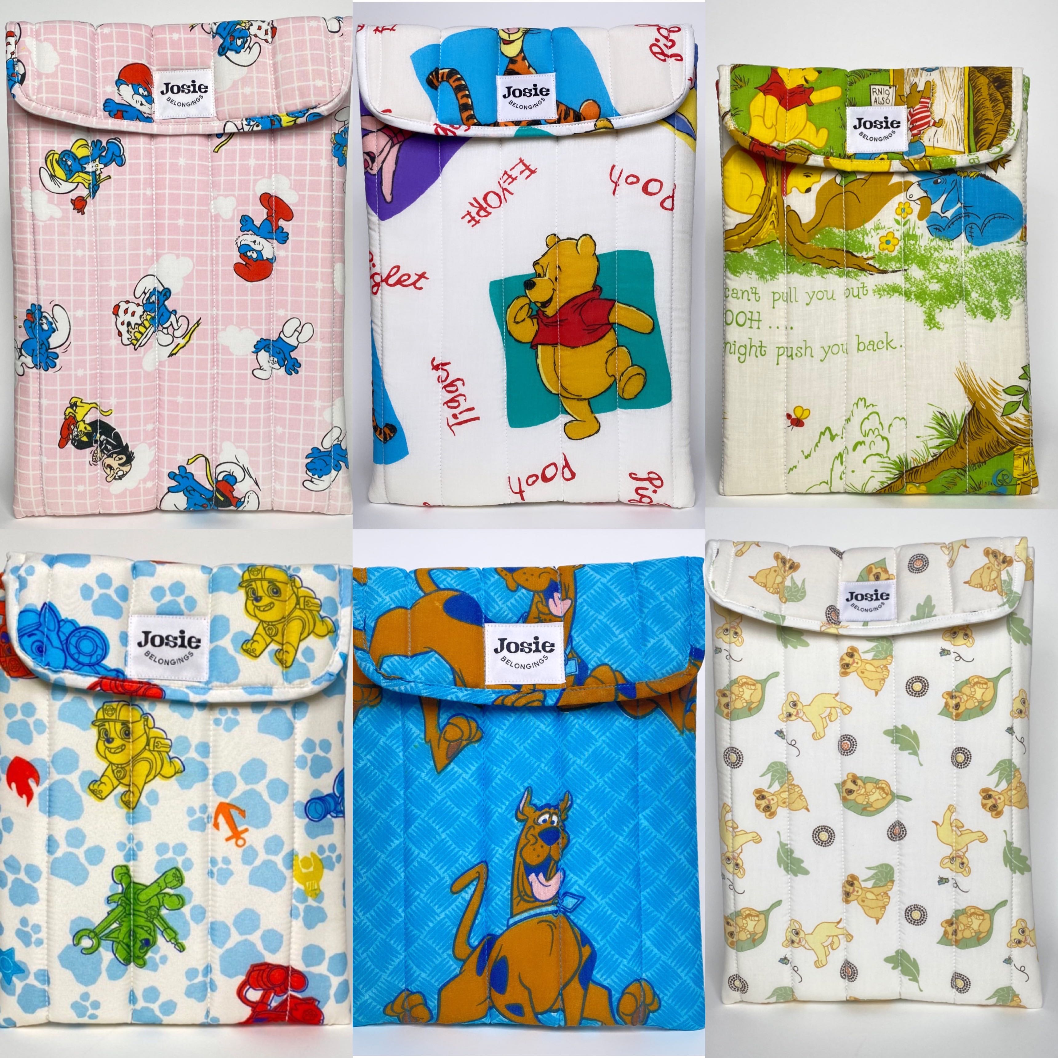 (ตำหนิ)Vintage Sleeve ; Scooby, Smurf, Pooh