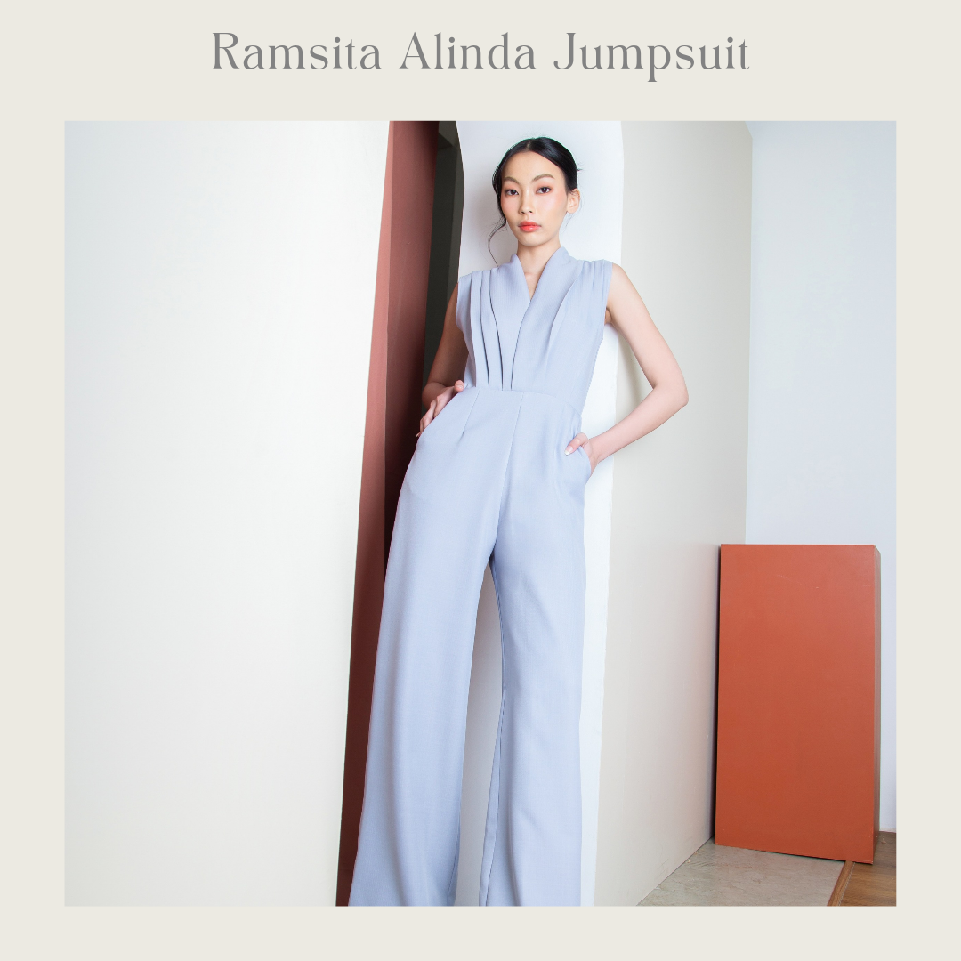 (Made to order) Alinda Jumpsuit - Bluebell (10-14 days)