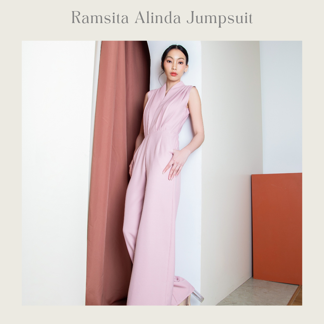 (Made to order) Alinda Jumpsuit - Pink (10-14 days)