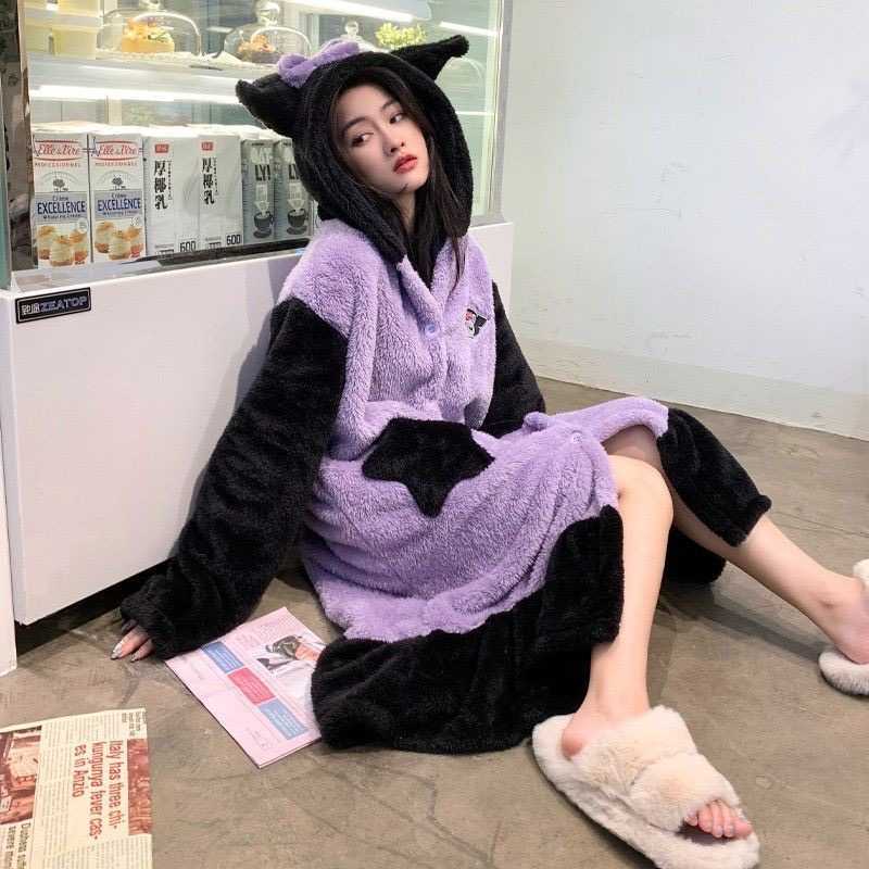 พร้อมส่ง🍑 ชุดนอน ชุดKuromi ชุดคุโรมิ ชุดคอสเพลย์ ชุดแฟนซี ชุดcosplay