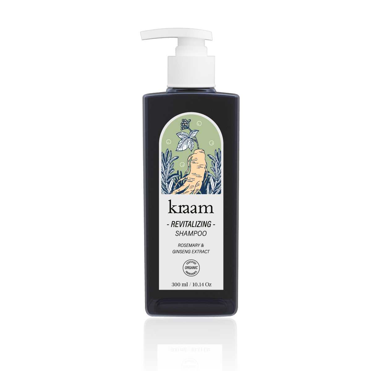 Kraam Hair & Scalp Revitalizing Shampoo (Rosemary & Ginseng Extract) 300 ml