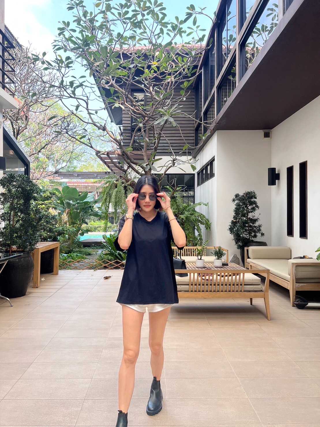 S01 Unisex Antibac ดำ Size M