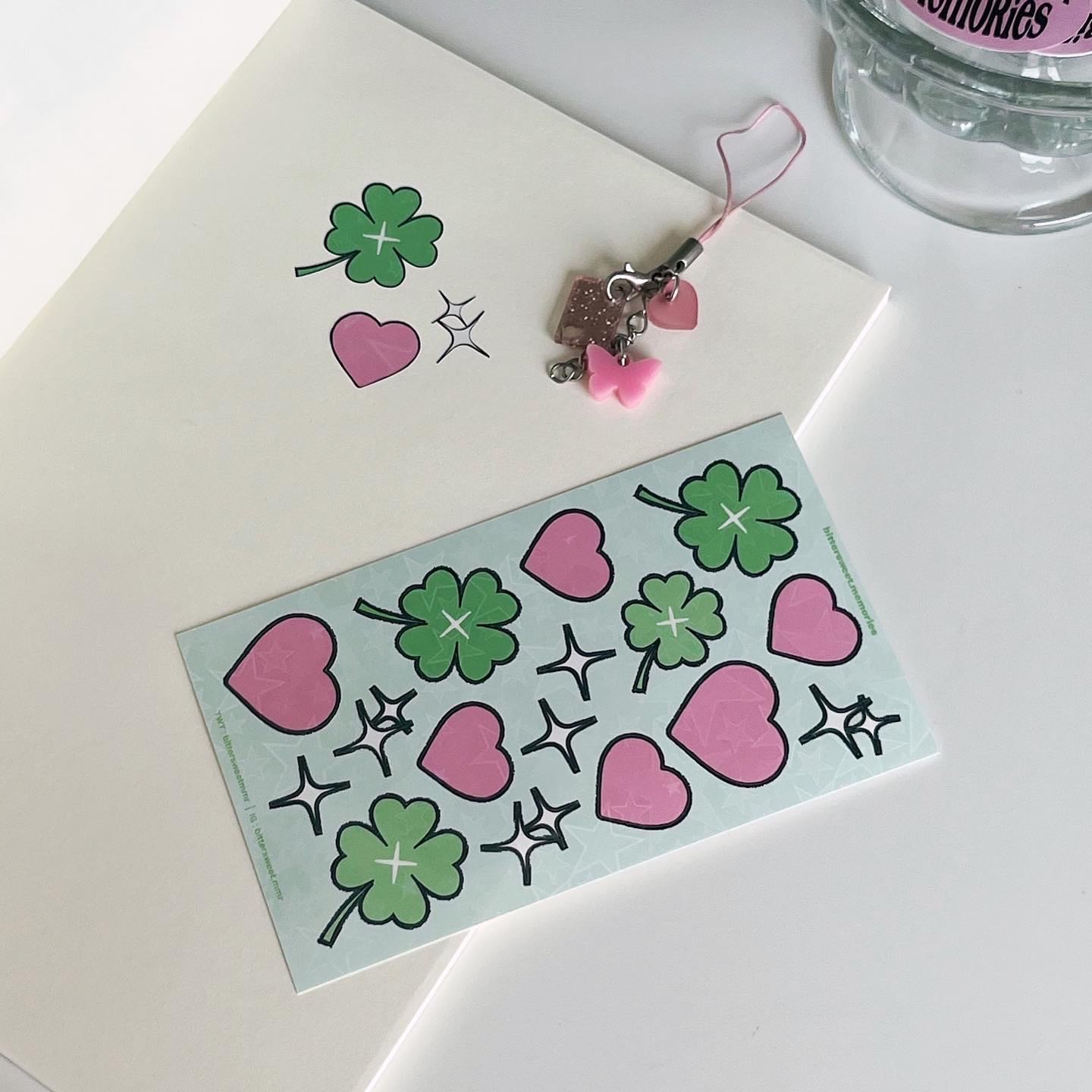 [ 2 FOR 50 ] Lucky in Love สติกเกอร์เคลือบโฮโลแกรมดาว