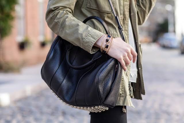 Used alexander wang rocco bag rose gold stud LINE SHOPPING