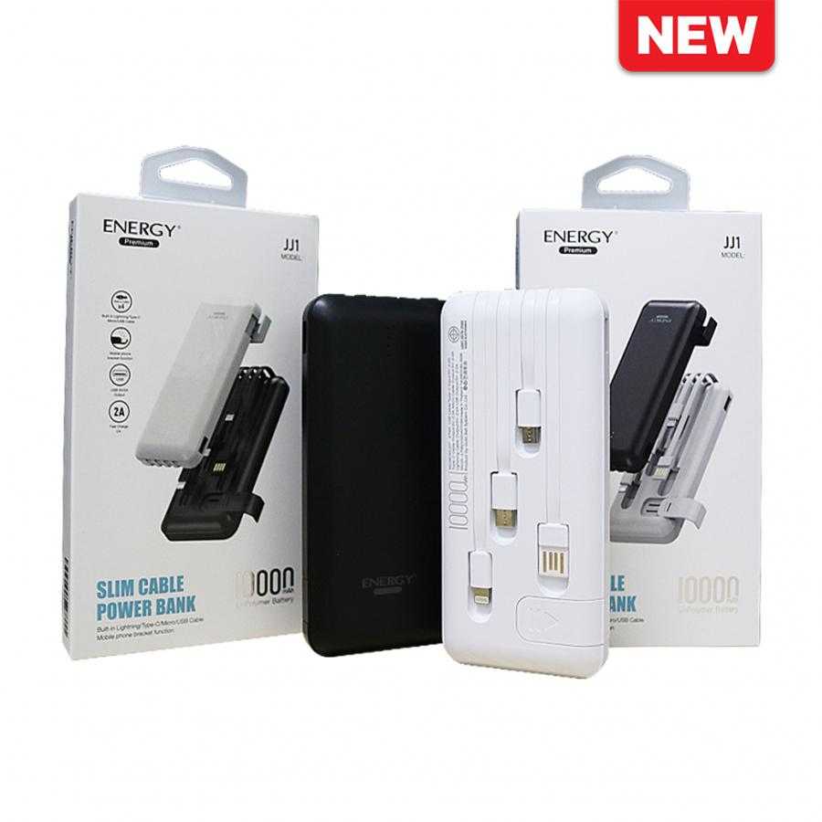  สีขาวENERGY POWER BANK EK1 10000mah 