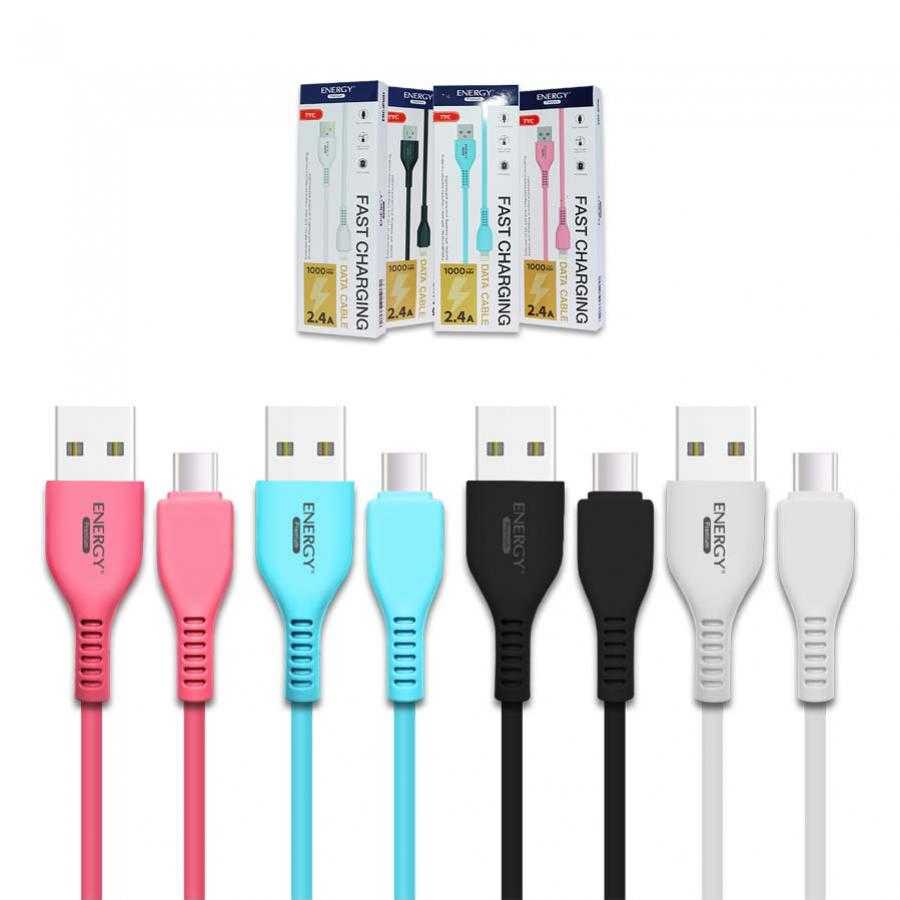 สายชาร์จ ENERGY  Type-c สีขาว