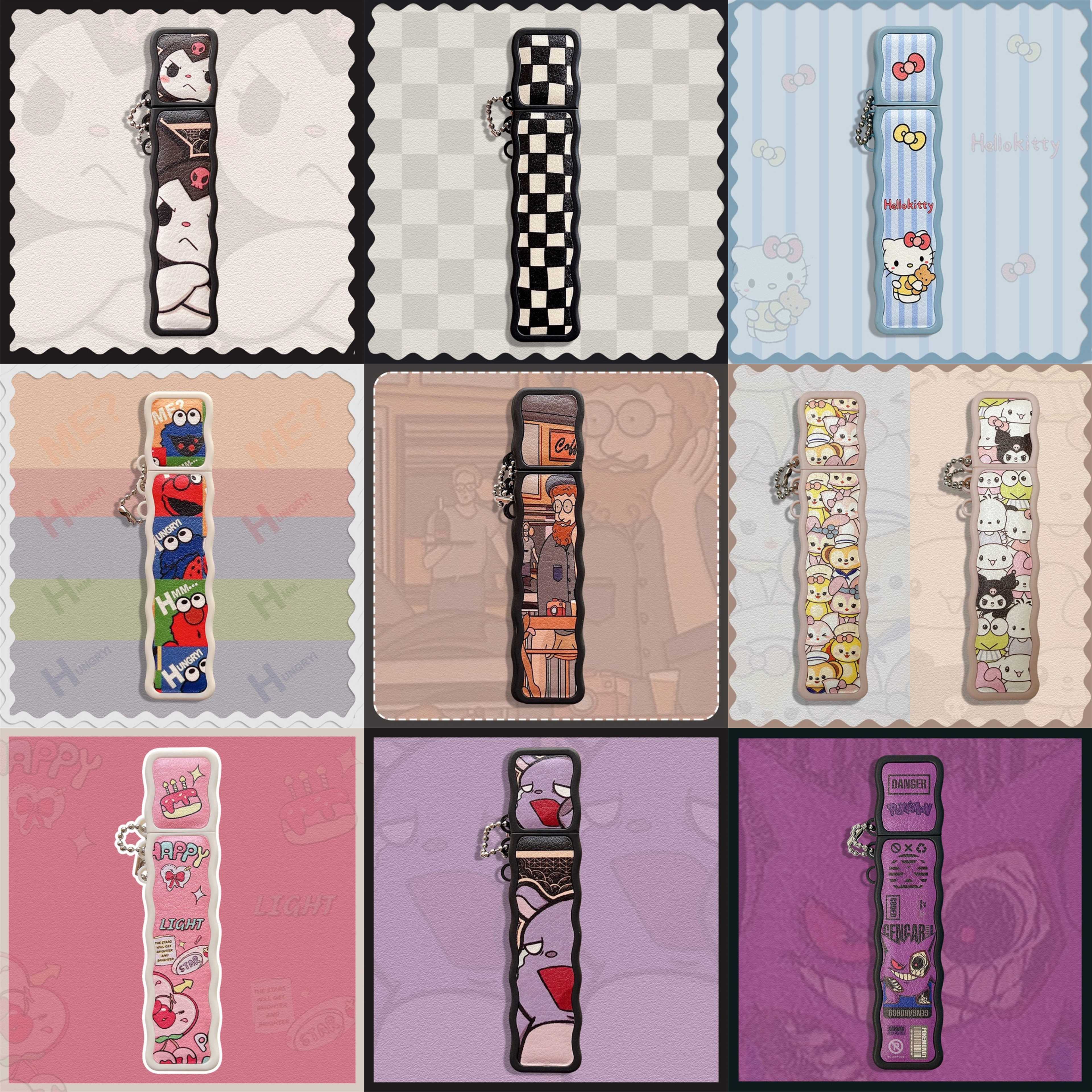 เคสซิลิโคนยางฝาปิดพร้อมสายโซ่