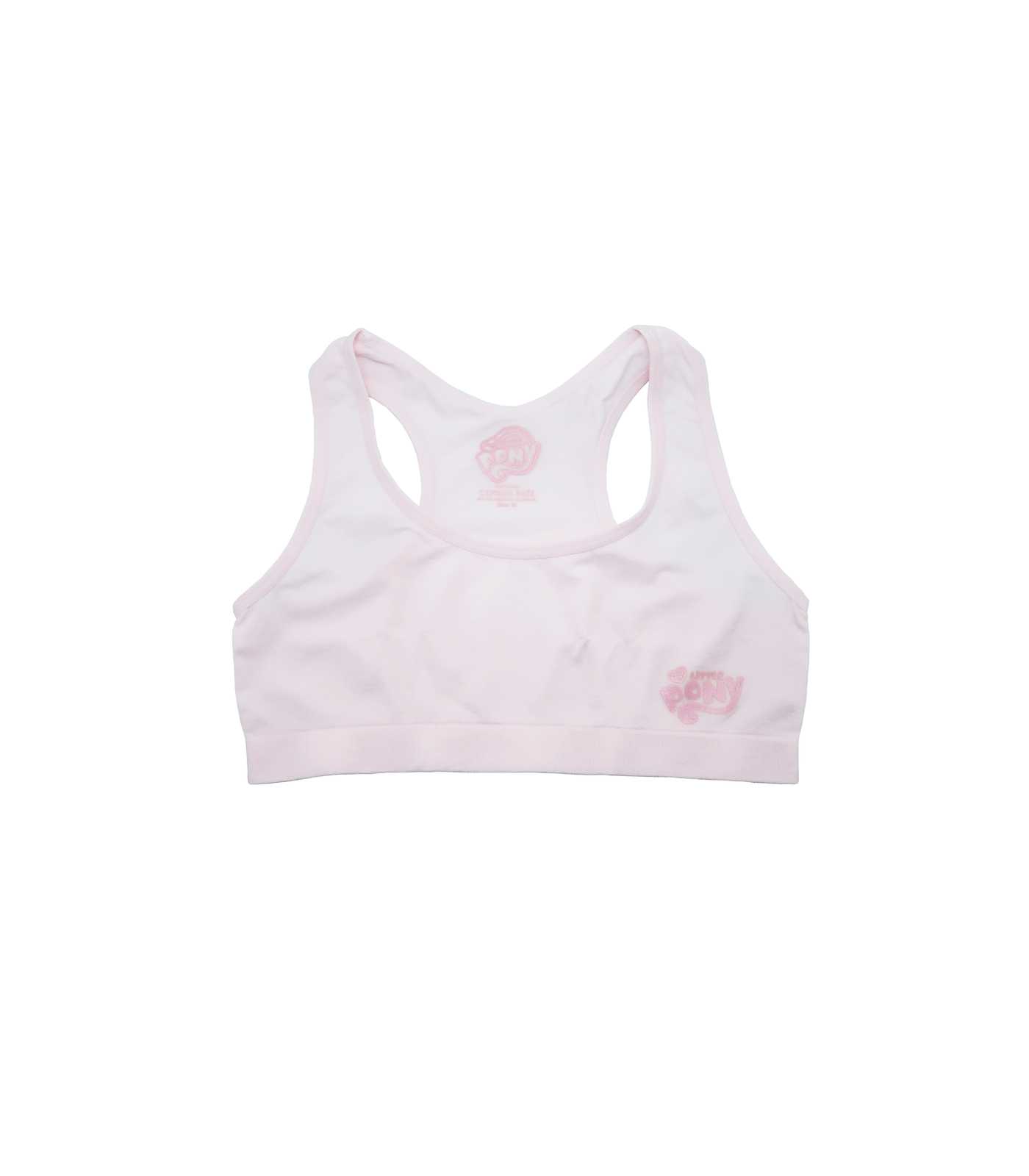 เฟิร์สบรา | Carson kids | ผ้า : Seamless | Pony 2 ลาย  | แพ็ค 1 ตัว | สีขาว,ชมพู