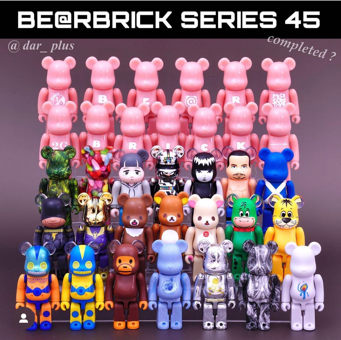 [พร้อมส่ง] Bearbrick 100% Series 45 Be@rbrick แบรบริค