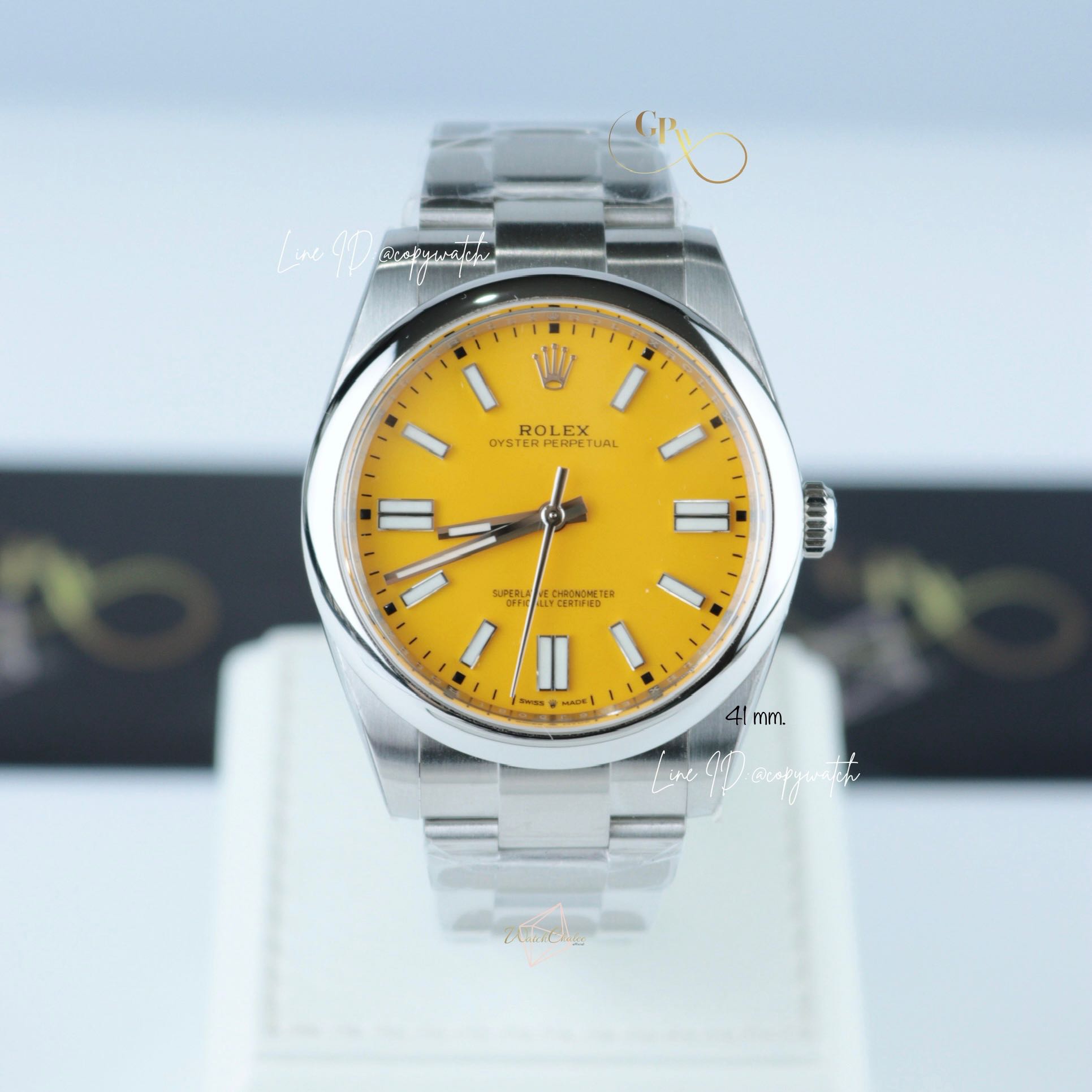 Rolex OP Yellow dial automatic swiss movement
