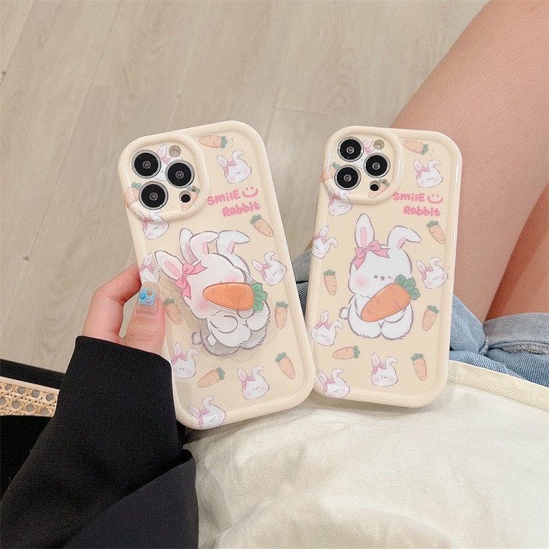 สอบถามก่อนกดสั่ง เคสกระต่าย เคสลายกระต่าย ไอริง holder griptok แครอท เคสนิ่ม เคสไอโฟน เคสiphone