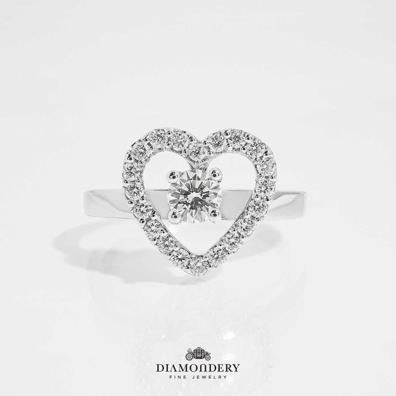 แหวนเพชร Heart Shape Diamond Ring