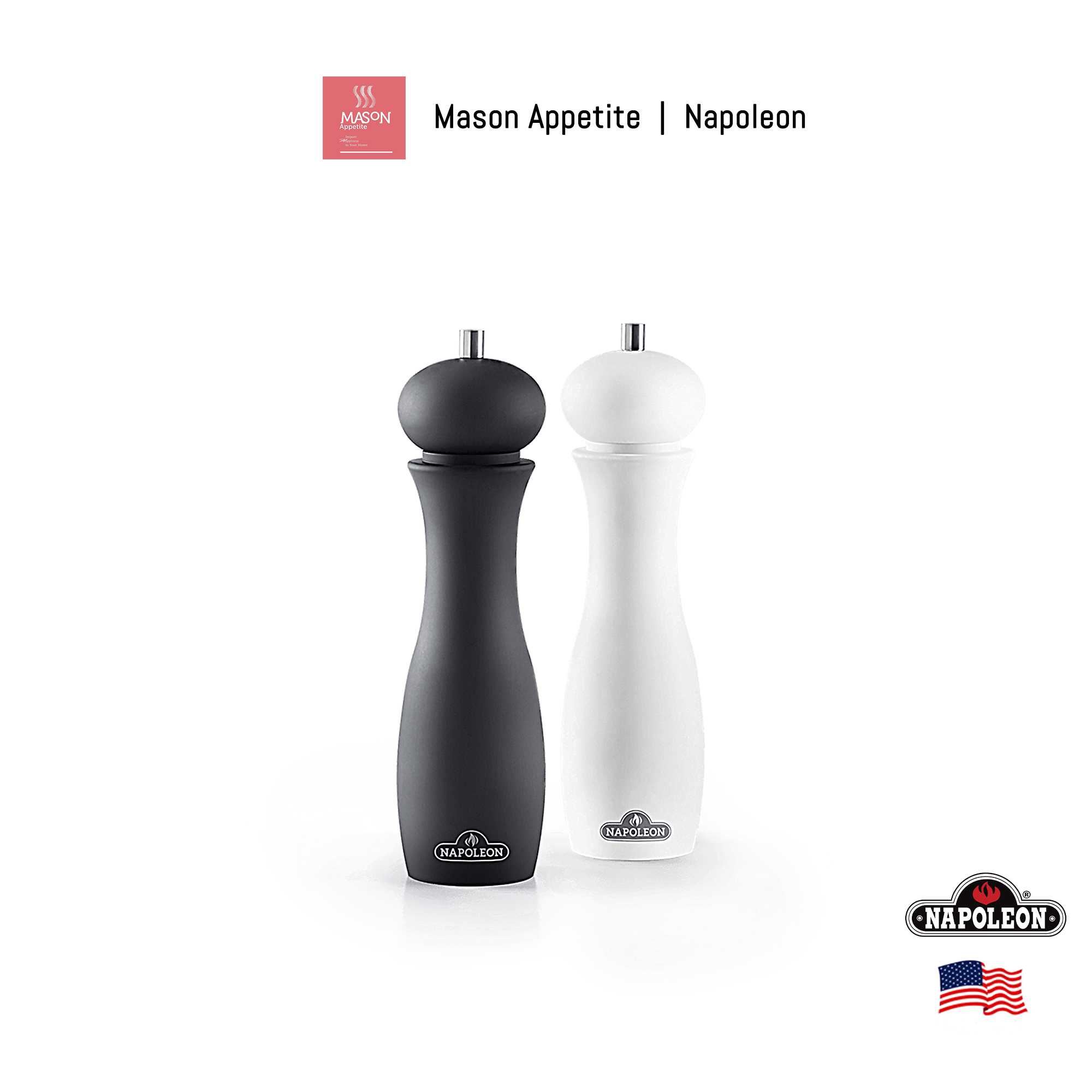 90004 Napoleon Salt and Pepper Grinder Set ชุดที่บดเกลือ-พริกไทยนโปเลียน