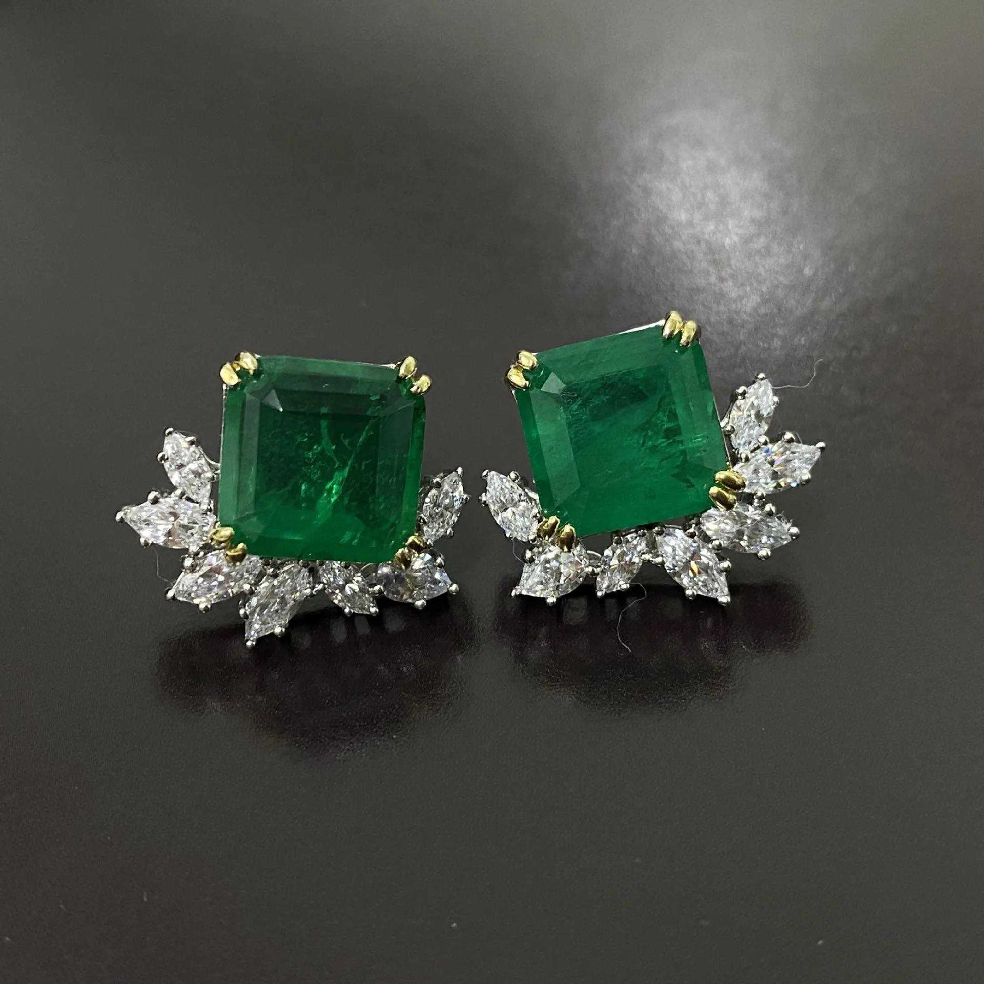ต่างหู emerald gems