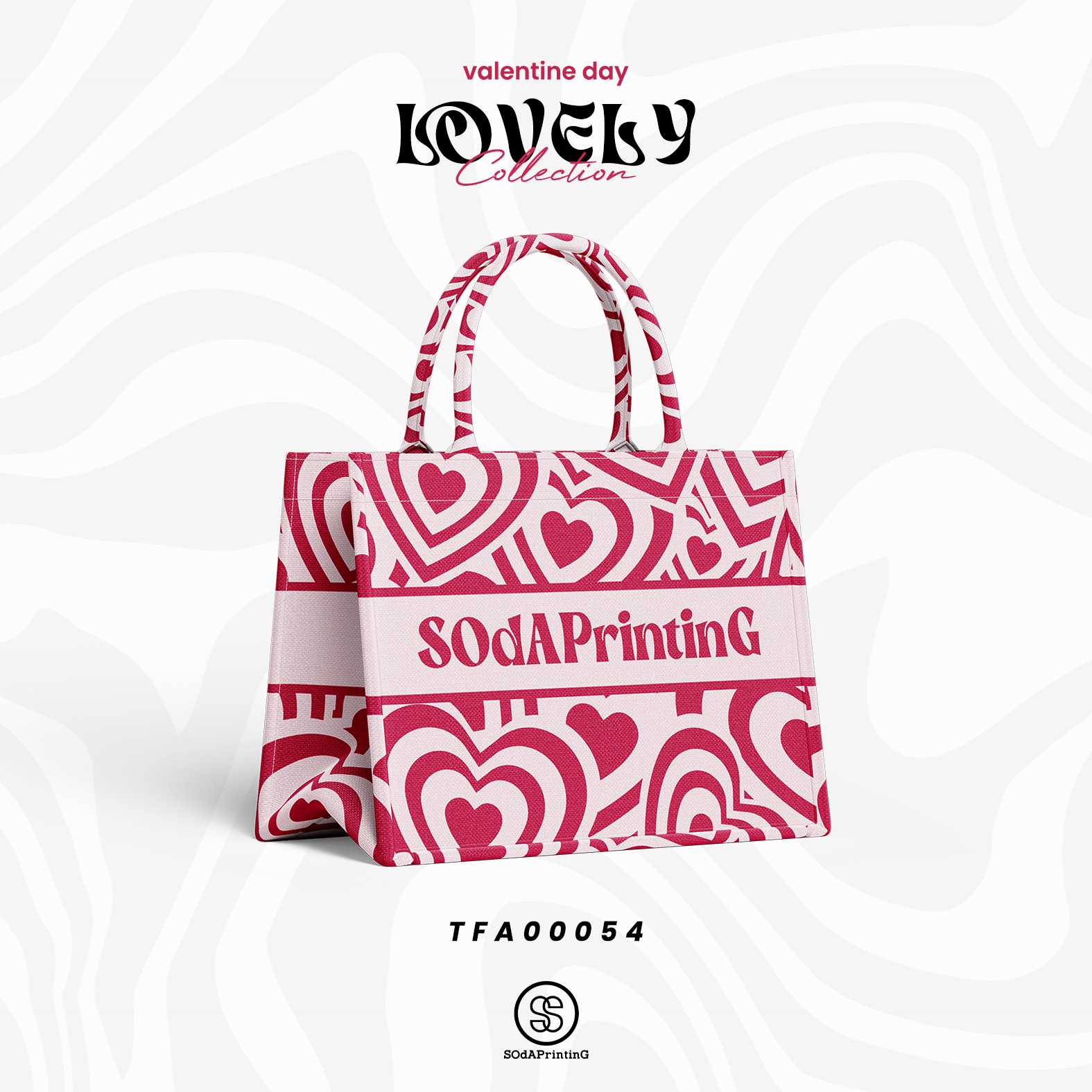 Mini Book tote bag Lovely Collection รหัส TFA00054 #ใส่ชื่อได้ #SOdAbag #SOdAPrintinG