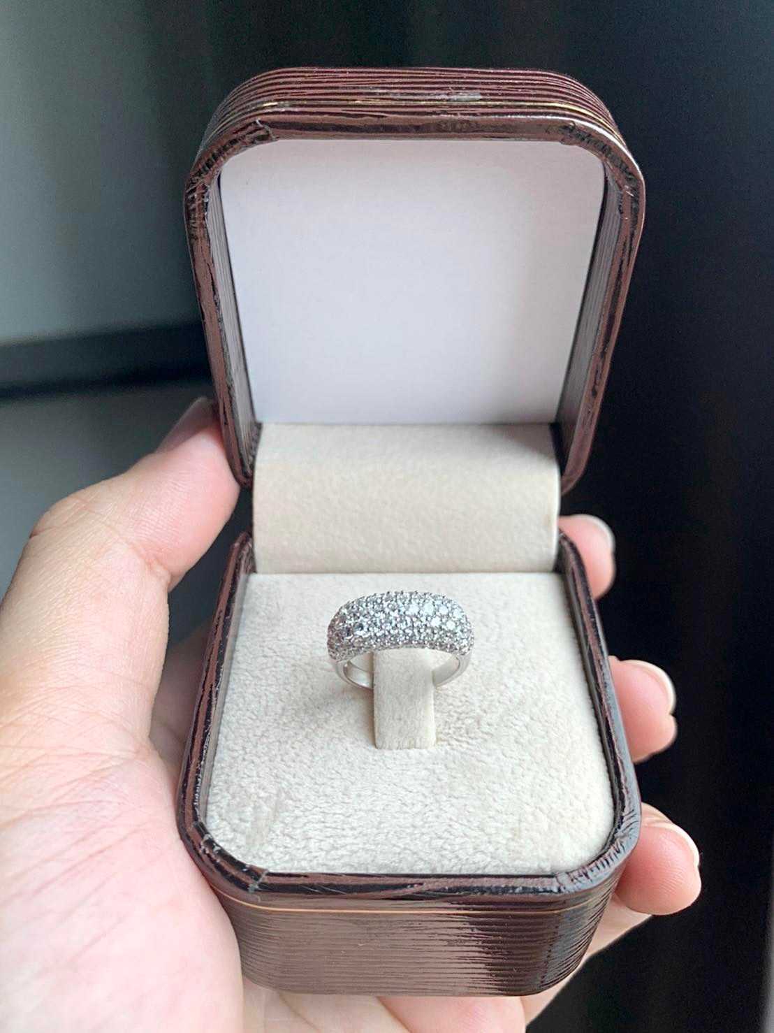 snow dome diamond rings
