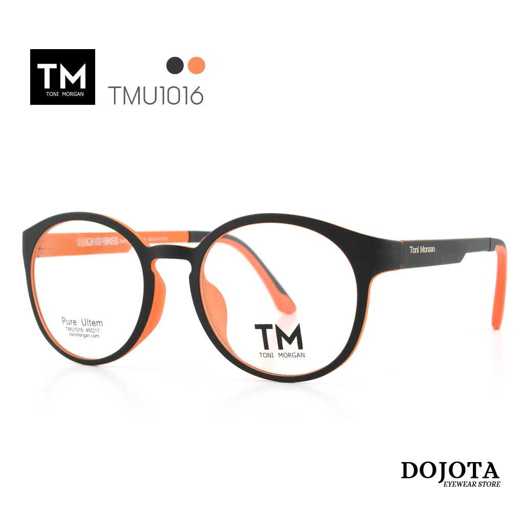 กรอบแว่นตาเกาหลี ทรงหยดน้ำ Toni Morgan รุ่น TMU1016 สีส้ม