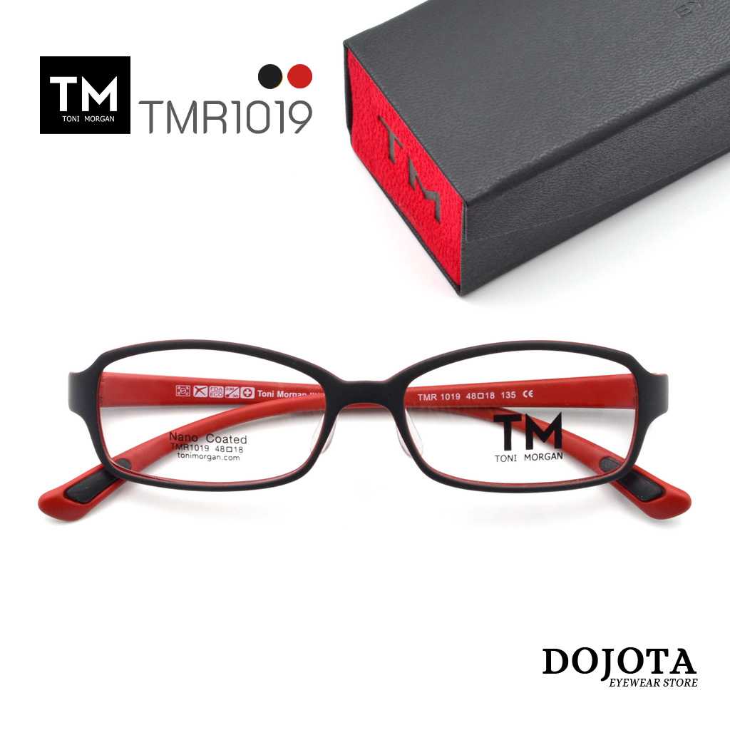 กรอบแว่นตาทรงเล็ก Toni Morgan รุ่น TMR1019 สีดำ-แดง