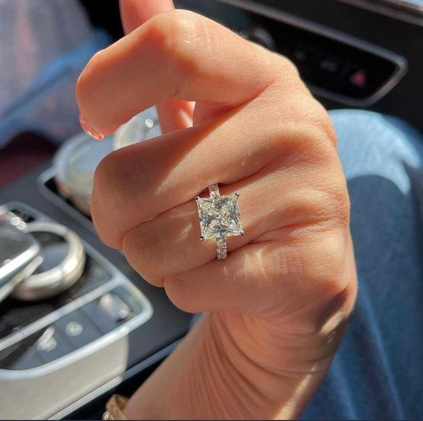 แหวนเพชร princess cut diamond 2 carat