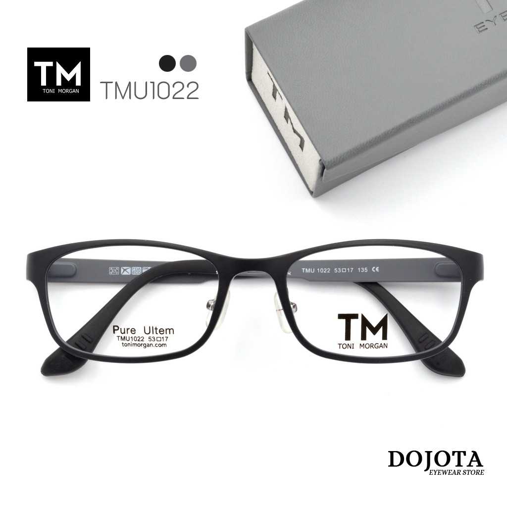 กรอบแว่นตาทรงเหลี่ยม Toni Morgan รุ่น TMU1022 สีดำ-เทา