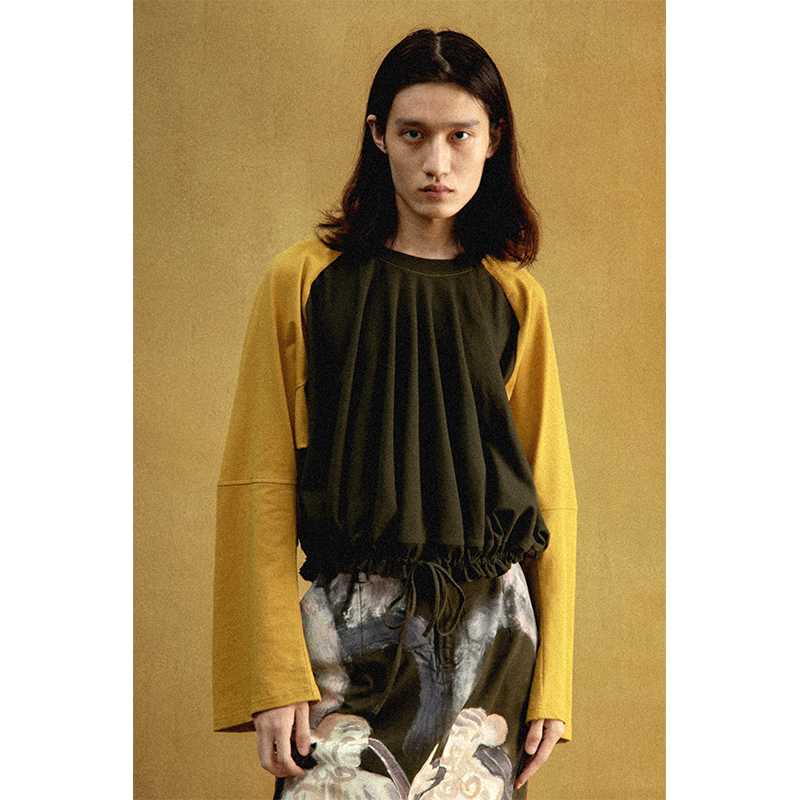 CONP 22AW Hand Painted Divided Skirt Flying mural hand-painted hakama top