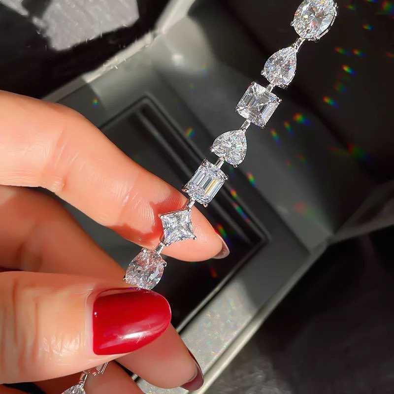 Fancy diamond bracelet
