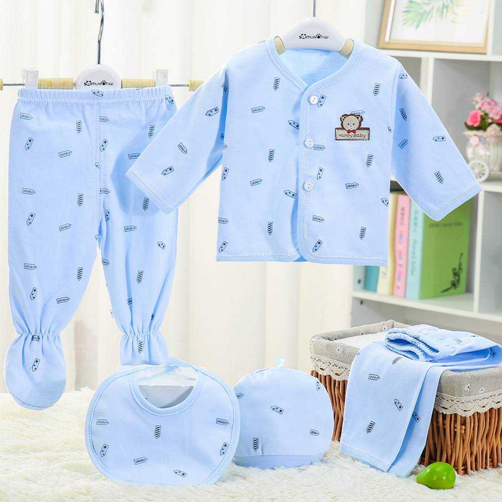 F0032 ชุดเซ็ตเสื้อผ้าเด็กอ่อน 5 ชิ้น เสื้อผ้าเด็กอ่อน Gift Set Baby เซ็ตเตรียมคลอด