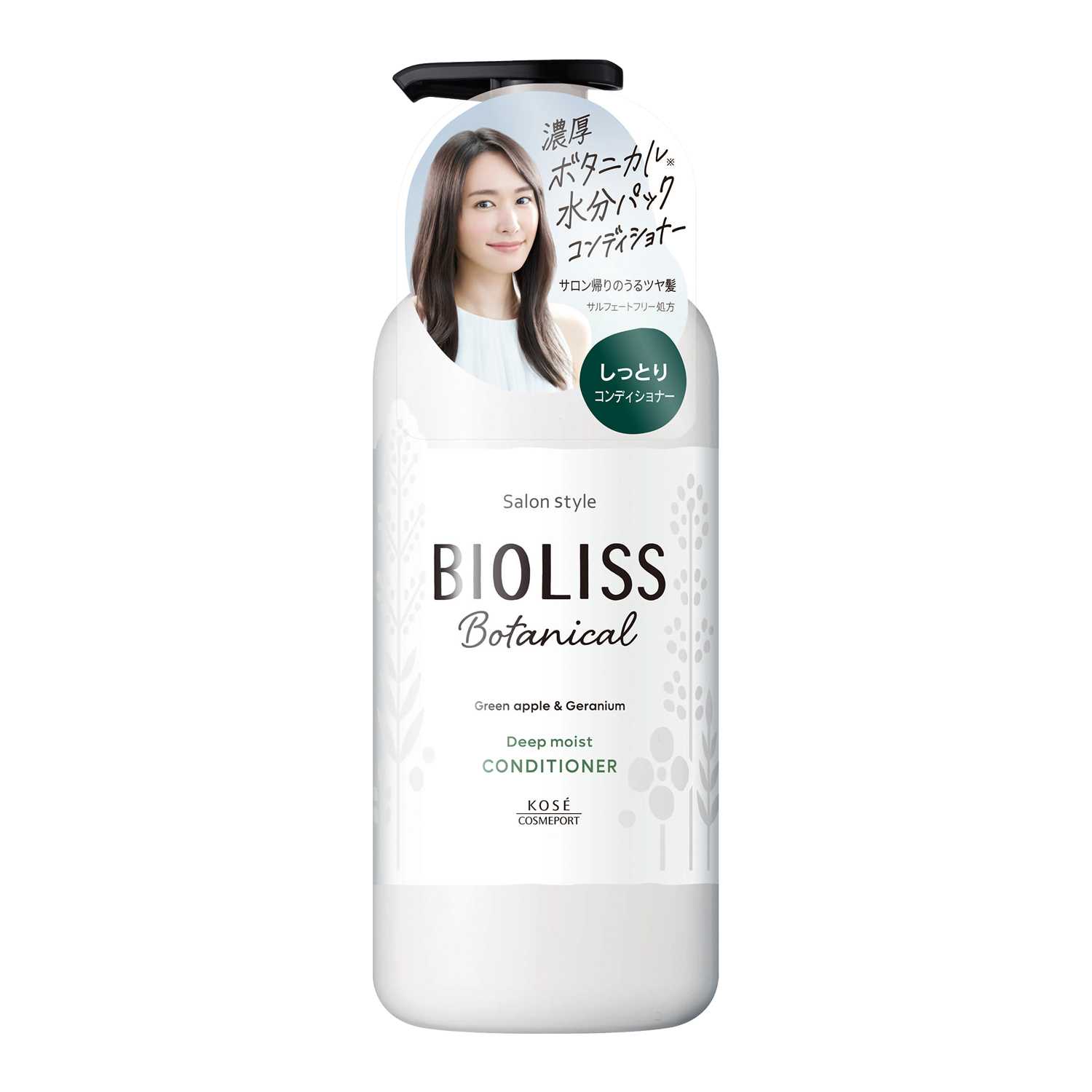 BIOLISS BOTANICAL GREEN APPLE & GERANIUM DEEP MOIST CONDITIONER 480ml/ครีมนวดบำรุงเส้นผมสูตรชุ่มชื้น