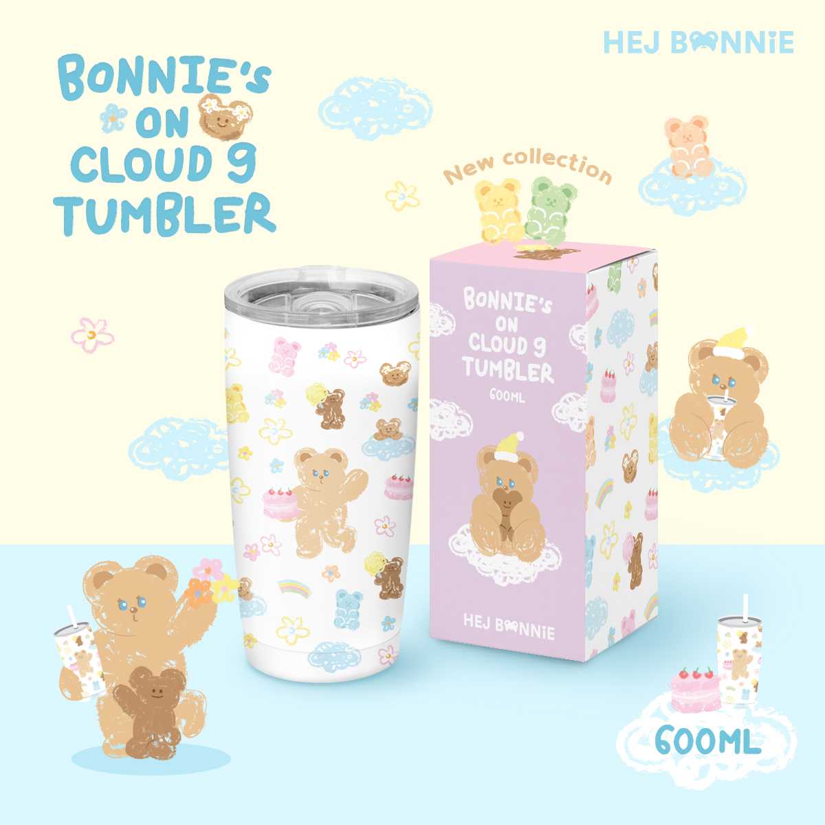 [Sold out] Bonnie's on cloud nine Tumbler l Hej Bonnie Official