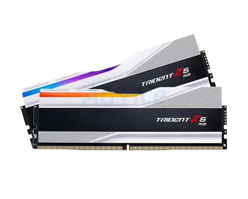 RAM DDR5(6000) 32GB (16GBX2) G.SKILL TRIDENT Z5 RGB SILVER (F5-6000J3040F16GX2-TZ5RS)