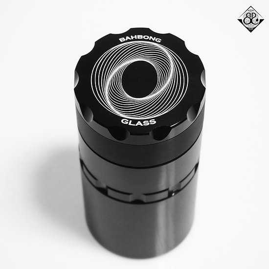 BB Black Aluminum Alloy Tall Grinder 4Layers