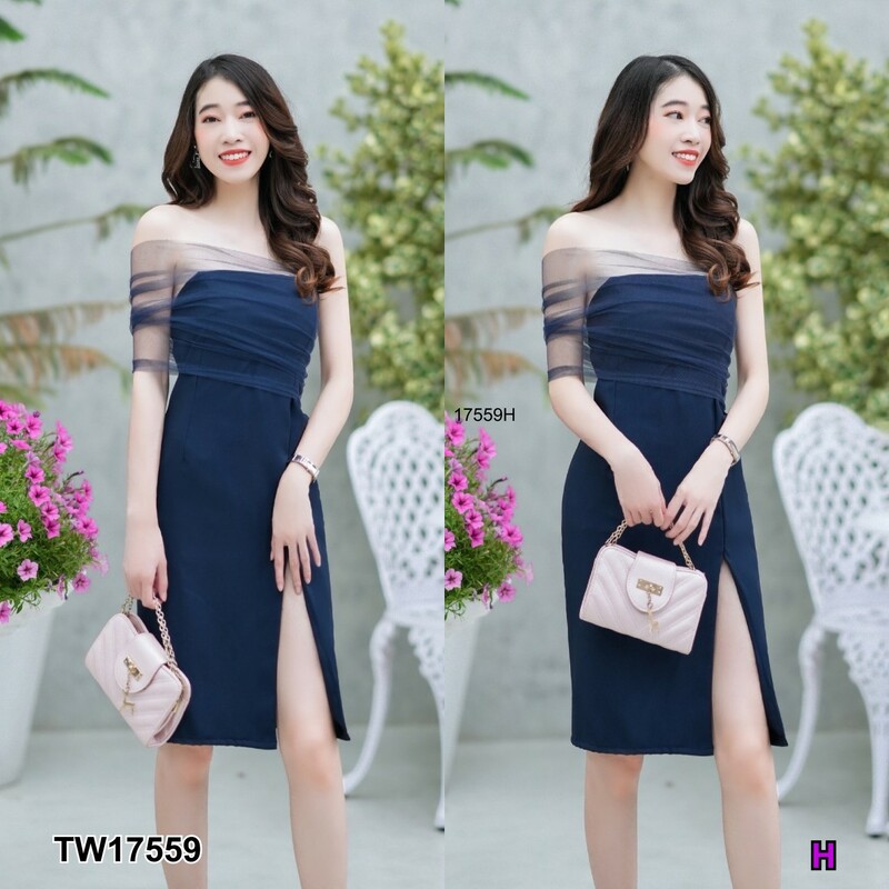 The Perfect Ladies ชุดเดรส มินิเดรสเกาะอกซีทรูตาข่าย