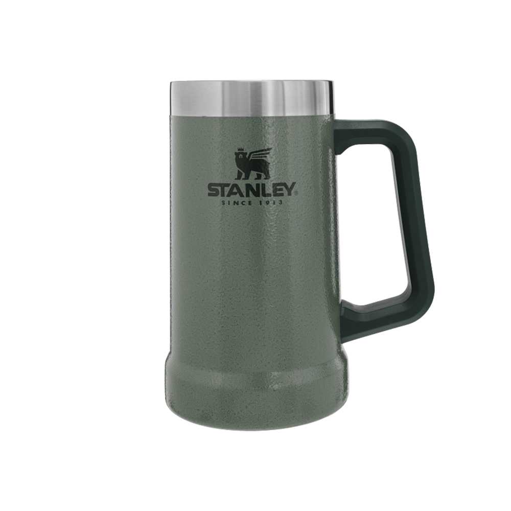 STANLEY ADVENTURE BIG GRIP STEIN 24OZ HAMMERTONE GREEN