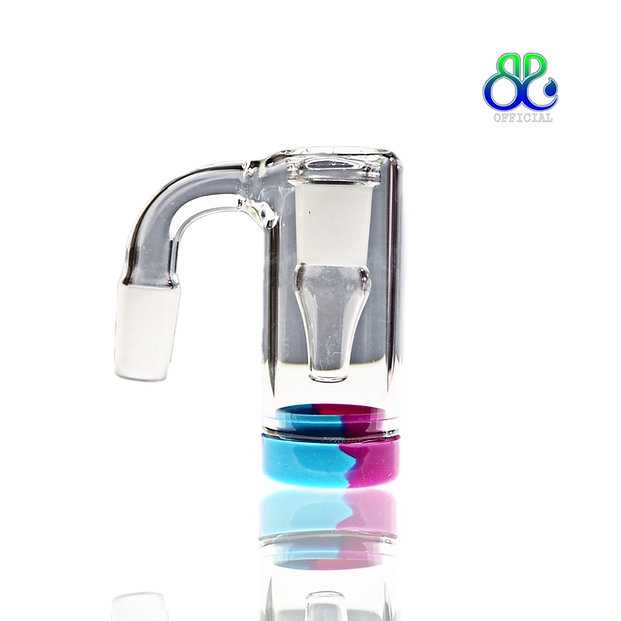14mm Joint Glass Ash Catcher 90 Degree Silicone Container