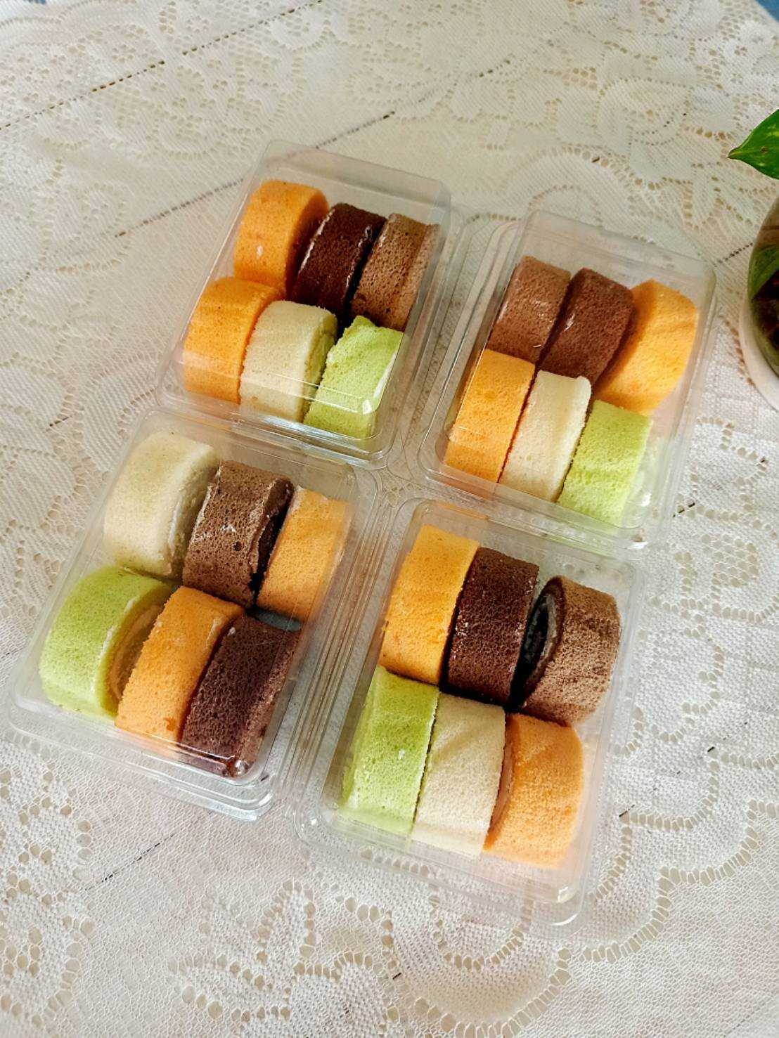 โรล6ชิ้นสายรุ้งแพค(20แพค)