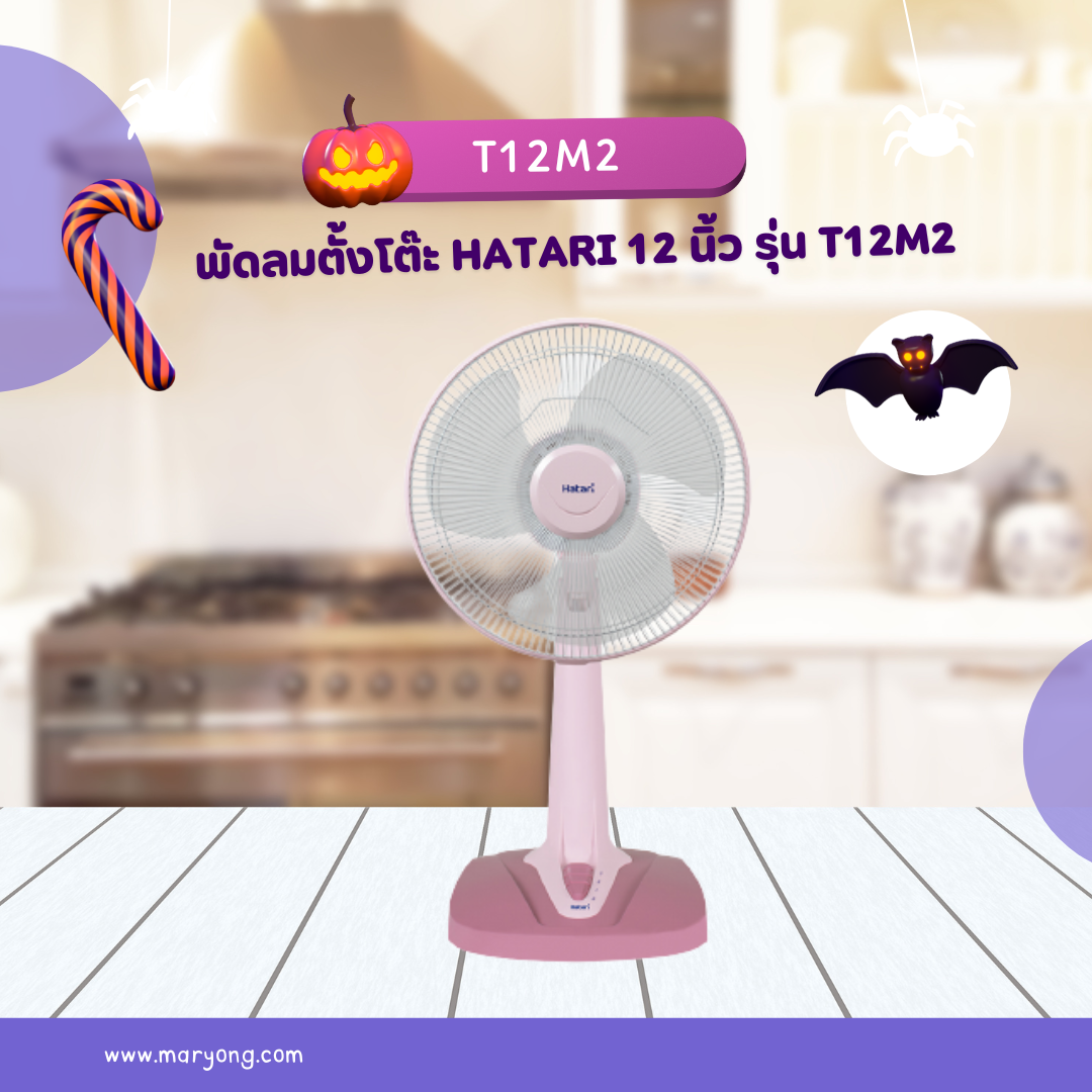 พัดลมตั้งโต๊ะ Hatari 12 นิ้ว รุ่น T12M2