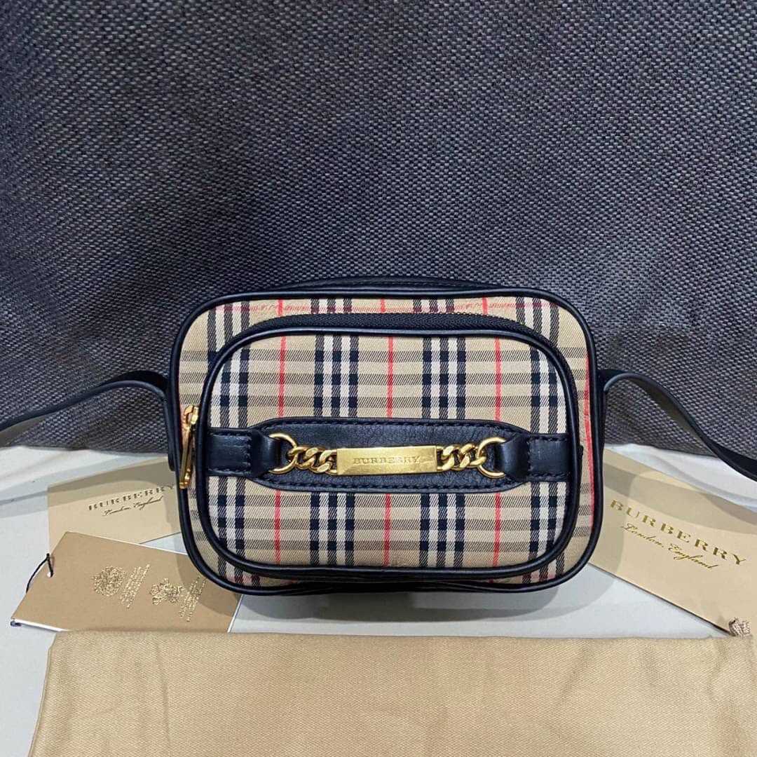 BURBERRY PADDY VINTAGE CHECK CROSSBODY CAMERA BAG กระเป๋าสะพายข้างครอสบอดี้ แบรนด์เบอเบอรี่