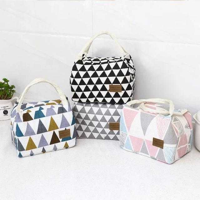 Thermal Bag Diamond Patter กระเป๋าเก็บอุณหภูมิลายข้าวหลามตัด ใช้ใส่ กล่องข้าว อาหาร ขนม เครื่องดื่ม