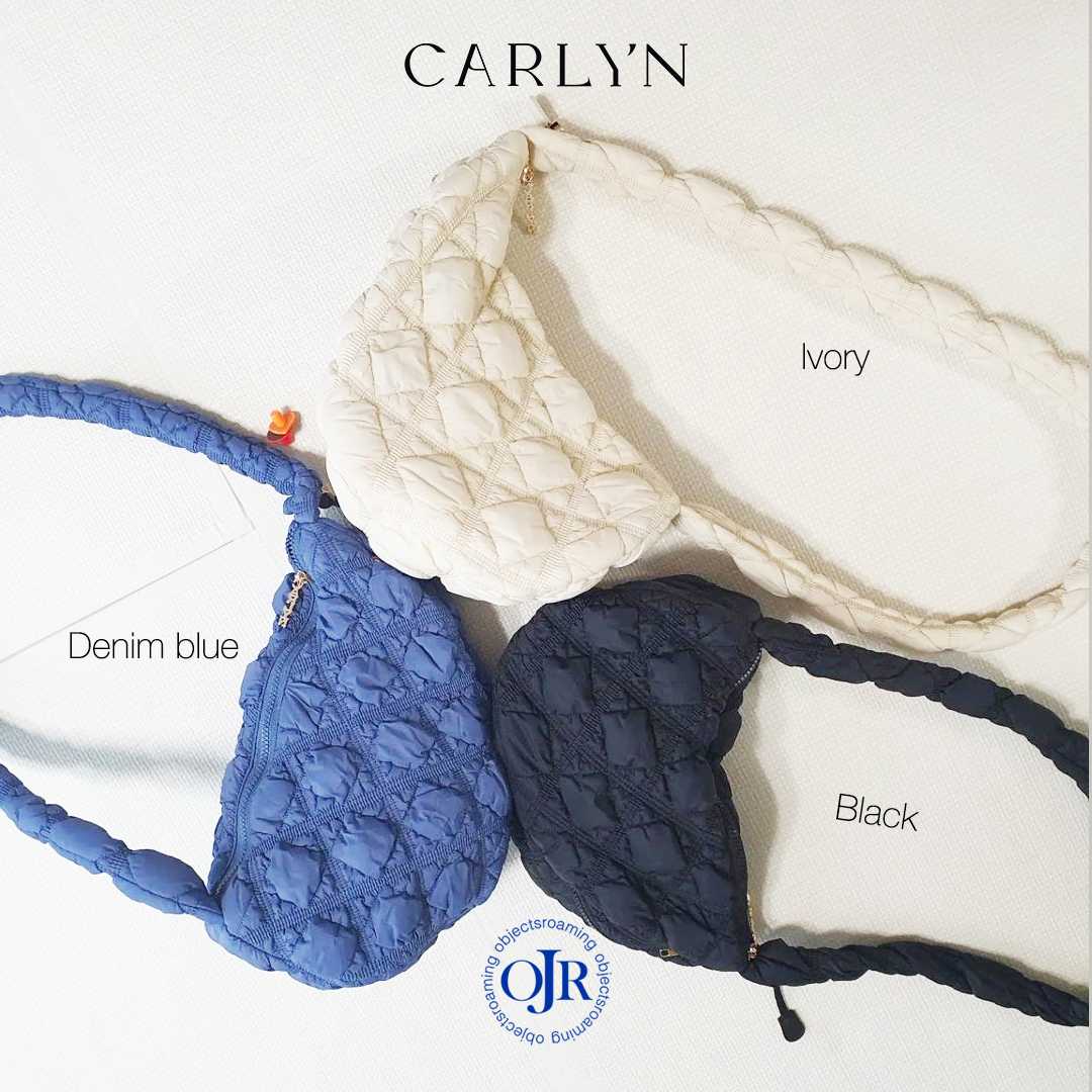 Carlyn Cozy soft bag พร้อมส่ง — กระเป๋าสะพายข้างปรับสายได้ แบรนด์เกาหลียอดฮิต