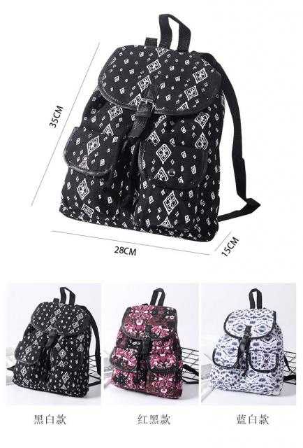 Fancy pattern bag กระเป๋าผ้าสะพายหลังลายแฟนซี